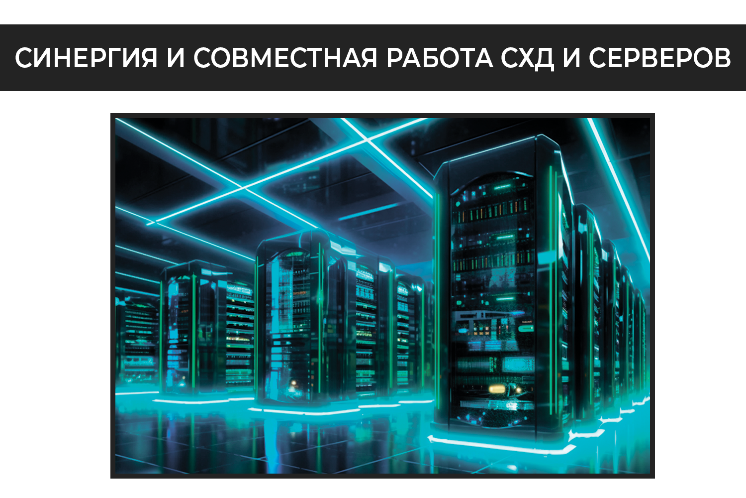 Синергия и совместная работа СХД и серверов Синергия и совместная работа СХД и серверов